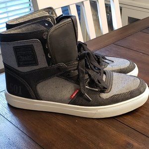 Levi's 501 High Tops Black Denim Size 11- M